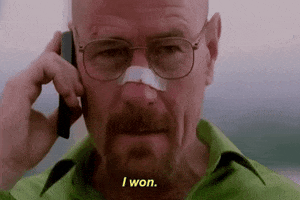 Walter White Win GIF by Breaking Bad