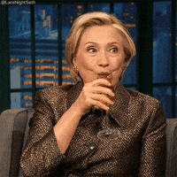 Hillary Clinton Wine GIF by Late Night with Seth Meyers - Find & Share on GIPHY