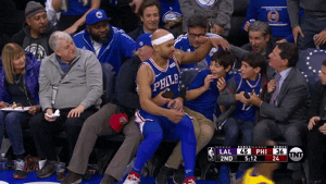 Hanging Out Philadelphia 76Ers GIF by NBA