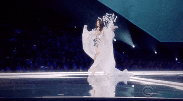 Ming Xi Falling GIF by Victoria's Secret Fashion Show