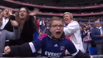 fans lyon GIF by Olympique Lyonnais