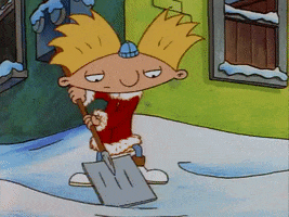 shoveling snow day GIF by Hey Arnold