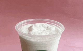 starbucks whip cream GIF by Frappuccino