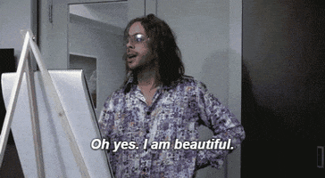 Painting Oh Yes I Am Beautiful GIF by The Ed Bassmaster Show
