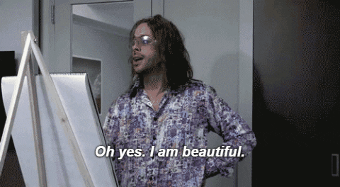 Painting Oh Yes I Am Beautiful GIF by The Ed Bassmaster Show