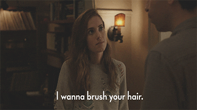 Brush-your-hair GIFs - Get the best GIF on GIPHY