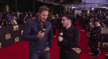 Chris Pratt Laughing GIF by MTV Movie & TV Awards