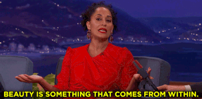 teamcoco beauty tracee ellis ross beauty comes from within GIF