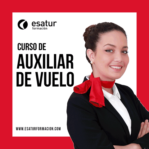esatur cabin crew azafata auxiliar de vuelo cabin crew school GIF