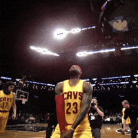 lebron james powder toss GIF by NBA
