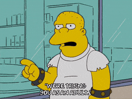 scolding the simpsons GIF