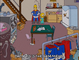 showing off homer simpson GIF