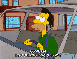 driving the simpsons GIF