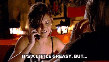 it's a little greasy but audrina patridge GIF by The Hills