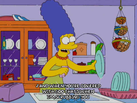 Marge Simpson Singing GIF