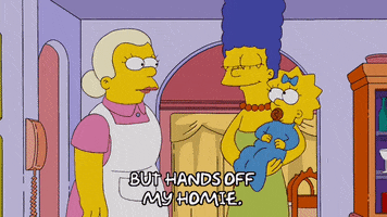 Warning Maggie Simpson GIF by The Simpsons