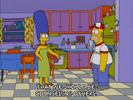 Pleading Season 17 GIF by The Simpsons
