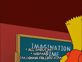 walk out bart simpson GIF