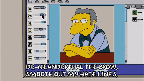 Los retoques no hacen daño Editor de fotos Los Simpson