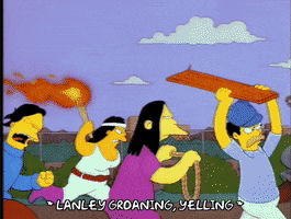 Season 4 Angry Mob Board A Airplane GIF by The Simpsons