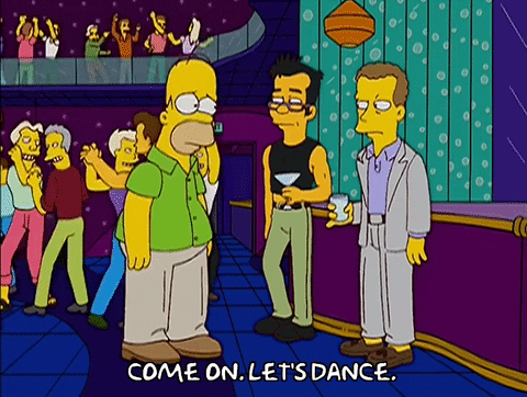 homer belly dancing