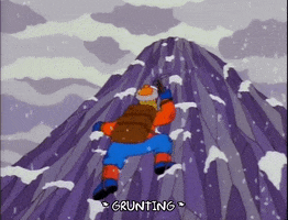 Season 9 Snow GIF by The Simpsons