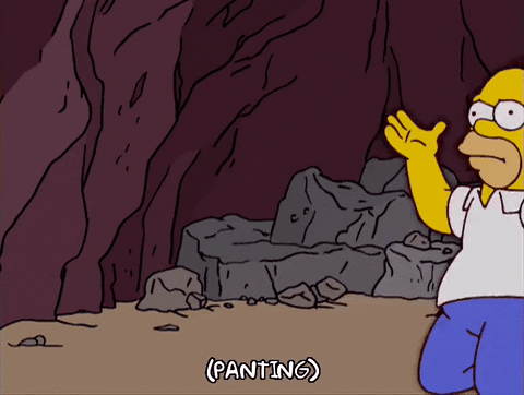 Homer Simpson Running GIF