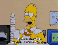 Homer Simpson Eating Gif Find Share On Giphy