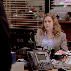 Jenna Fischer Raise Hand GIF - Find & Share on GIPHY