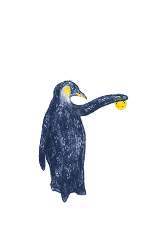 yo-yo penguin GIF by Martina Scott