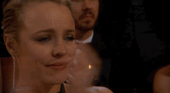 rachel mcadams crying GIF by The Academy Awards