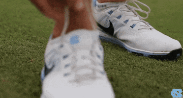 golf shoes GIF by UNC Tar Heels
