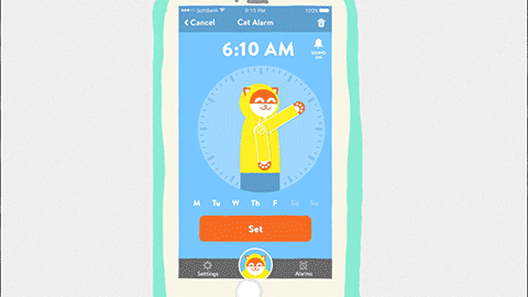 Wake Up Morning GIF by Poncho - Find & Share on GIPHY