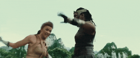 Wonder Woman Wrestling GIF