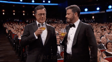 Stephen Colbert Cheers GIF by Emmys