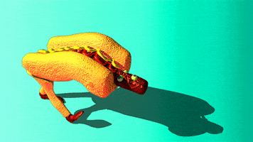 hot dog walking GIF by Dax Norman