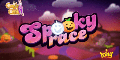 halloween spooky race GIF by Candy Crush