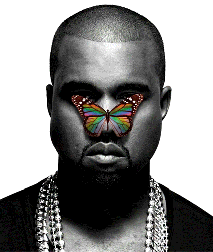 Kanye West Butterfly GIF by franknitty3000