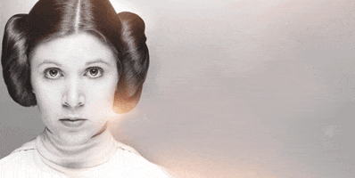 Carrie Fisher Royalty GIF by Star Wars