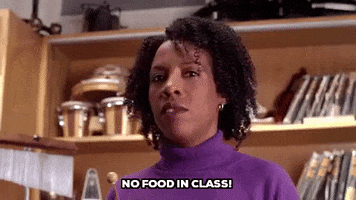 mean girls no food in class GIF