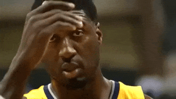 shocked roy hibbert GIF by NBA