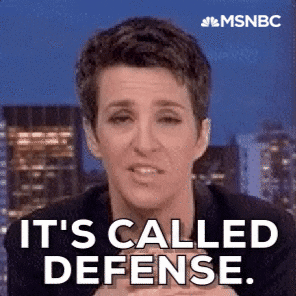 rachel maddow it's called defense GIF by MSNBC