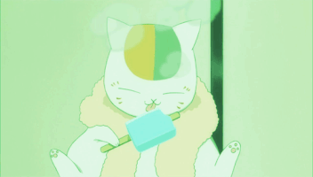 Nyanko Sensei Ice Cream GIF