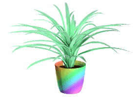 Flower Pot Sticker Sticker by Simon Falk