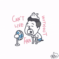 Sweating Heat Wave GIF by GBLWang
