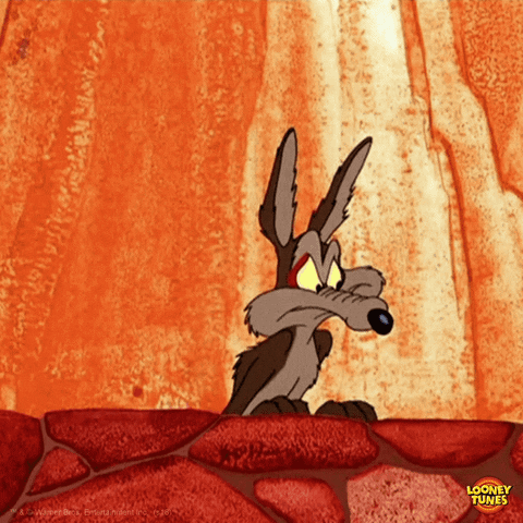 Wile E Coyote Scare GIF by Looney Tunes - Find & Share on GIPHY