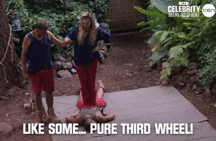 third wheel couple GIF by I'm A Celebrity... Get Me Out Of Here! Australia