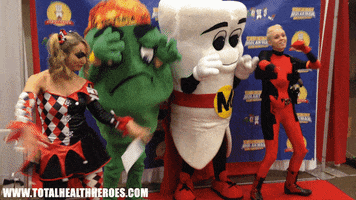 Harley Quinn Dancing GIF by Total Health Heroes