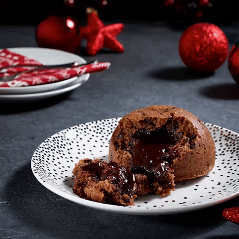 christmas pudding GIF by B&M Stores