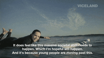 GIF by GAYCATION with Ellen Page and Ian Daniel